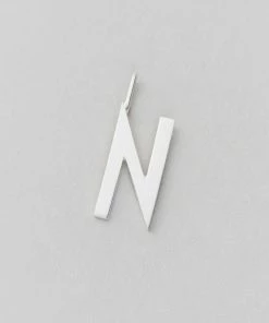 Design Letters 16mm Matt Silver Archetype Initial Charm 39 Design Letters 16mm Matt Silver Archetype Initial Charm