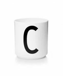 Design Letters White Porcelain Cup