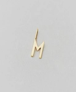 Design Letters 10mm Gold Archetype Shiny Initial Charm 36 Design Letters 10mm Gold Archetype Shiny Initial Charm