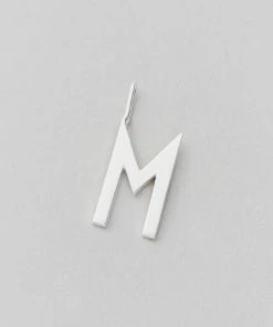 Design Letters 16mm Matt Silver Archetype Initial Charm 38 Design Letters 16mm Matt Silver Archetype Initial Charm