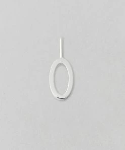 Design Letters 10mm Shiny Silver Lucky Number Charm