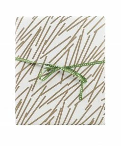 Ola 10 Sheets of Gift Wrap - Lines Gold