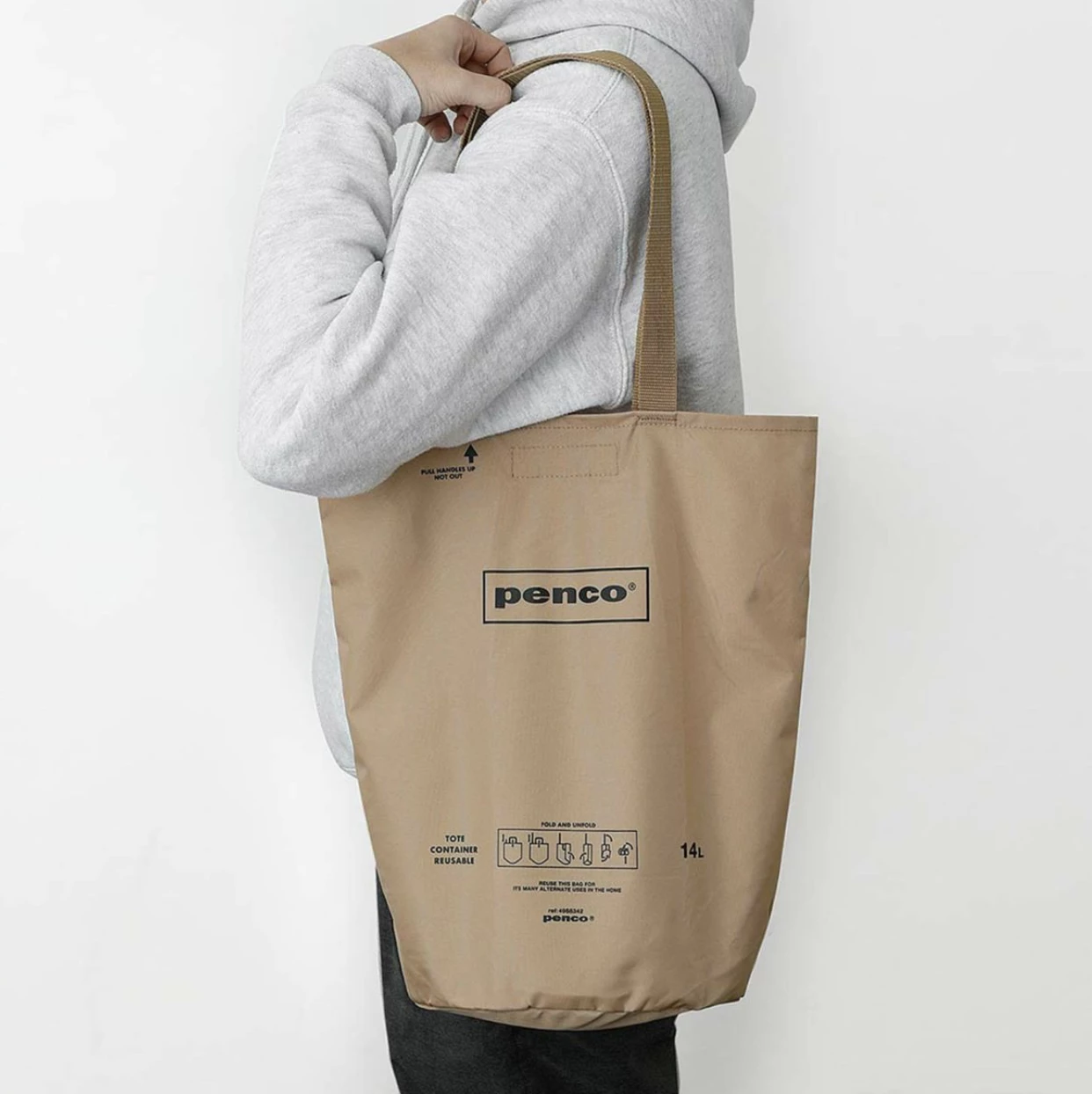 Hightide Penco Bucket Tote Bag in Beige 2 Hightide Penco Bucket Tote Bag in Beige