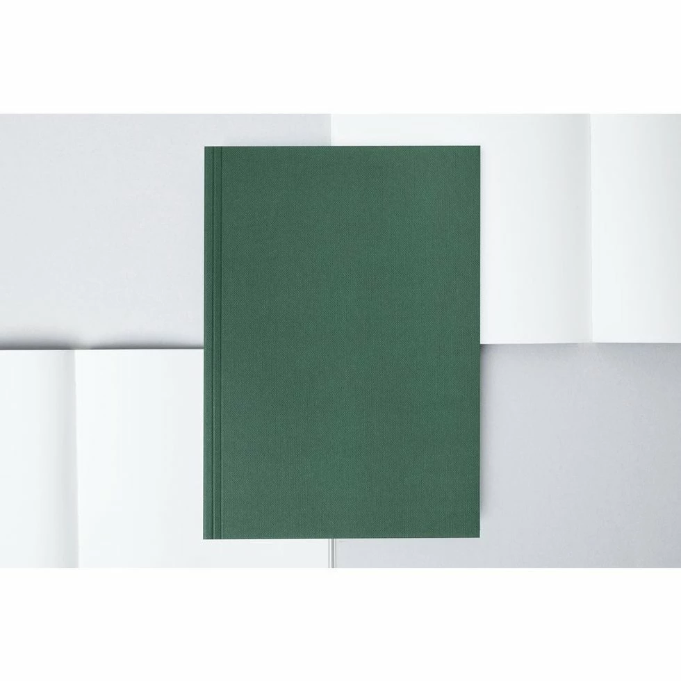 Ola Limited Edition Medium Layflat Notebook, Forest Green & Otti Mustard / Plain Pages 1 Ola Limited Edition Medium Layflat Notebook, Forest Green & Otti Mustard / Plain Pages