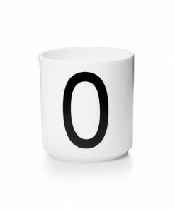 Design Letters White Porcelain Cup