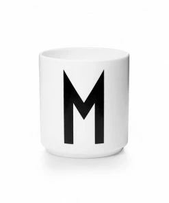 Design Letters White Porcelain Cup