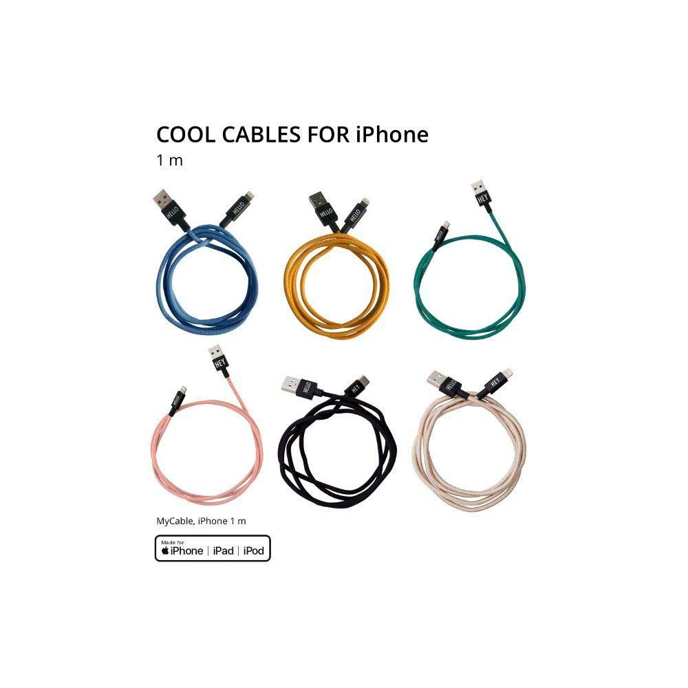 Design Letters 1m Dustyblue Mycable iPhone Cable 5 Design Letters 1m Dustyblue Mycable iPhone Cable