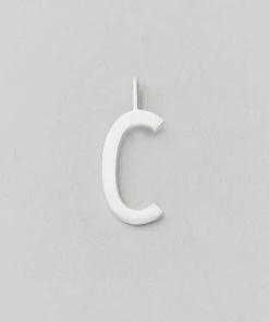 Design Letters 16mm Matt Silver Archetype Initial Charm 28 Design Letters 16mm Matt Silver Archetype Initial Charm