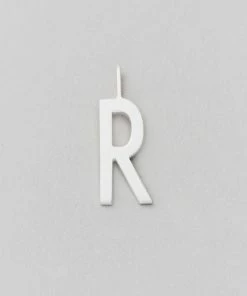 Design Letters 16mm Matt Silver Archetype Initial Charm 43 Design Letters 16mm Matt Silver Archetype Initial Charm
