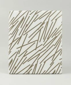 Ola 10 Sheets of Gift Wrap - Lines Gold