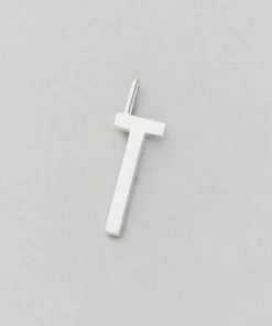 Design Letters 16mm Matt Silver Archetype Initial Charm 45 Design Letters 16mm Matt Silver Archetype Initial Charm