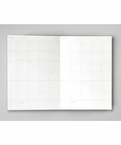 Ola Limited Edition Pocket Layflat Weekly Planner, Blocks Print in Mustard 