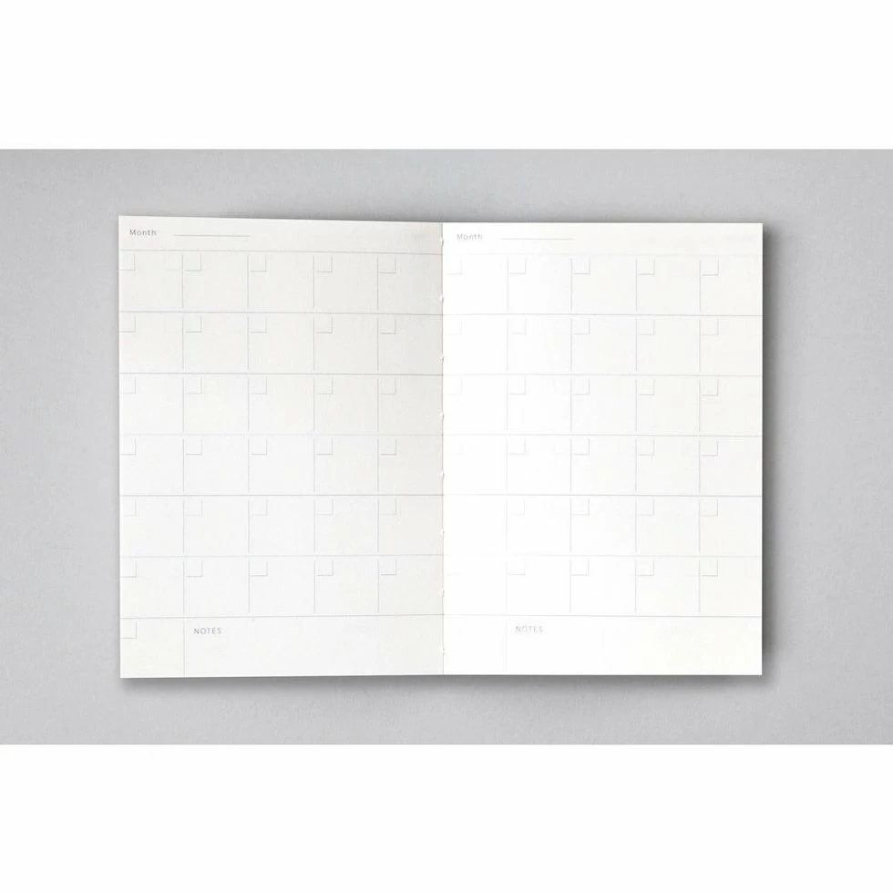 Ola Limited Edition Pocket Layflat Weekly Planner, Blocks Print in Mustard 2 Ola Limited Edition Pocket Layflat Weekly Planner, Blocks Print in Mustard