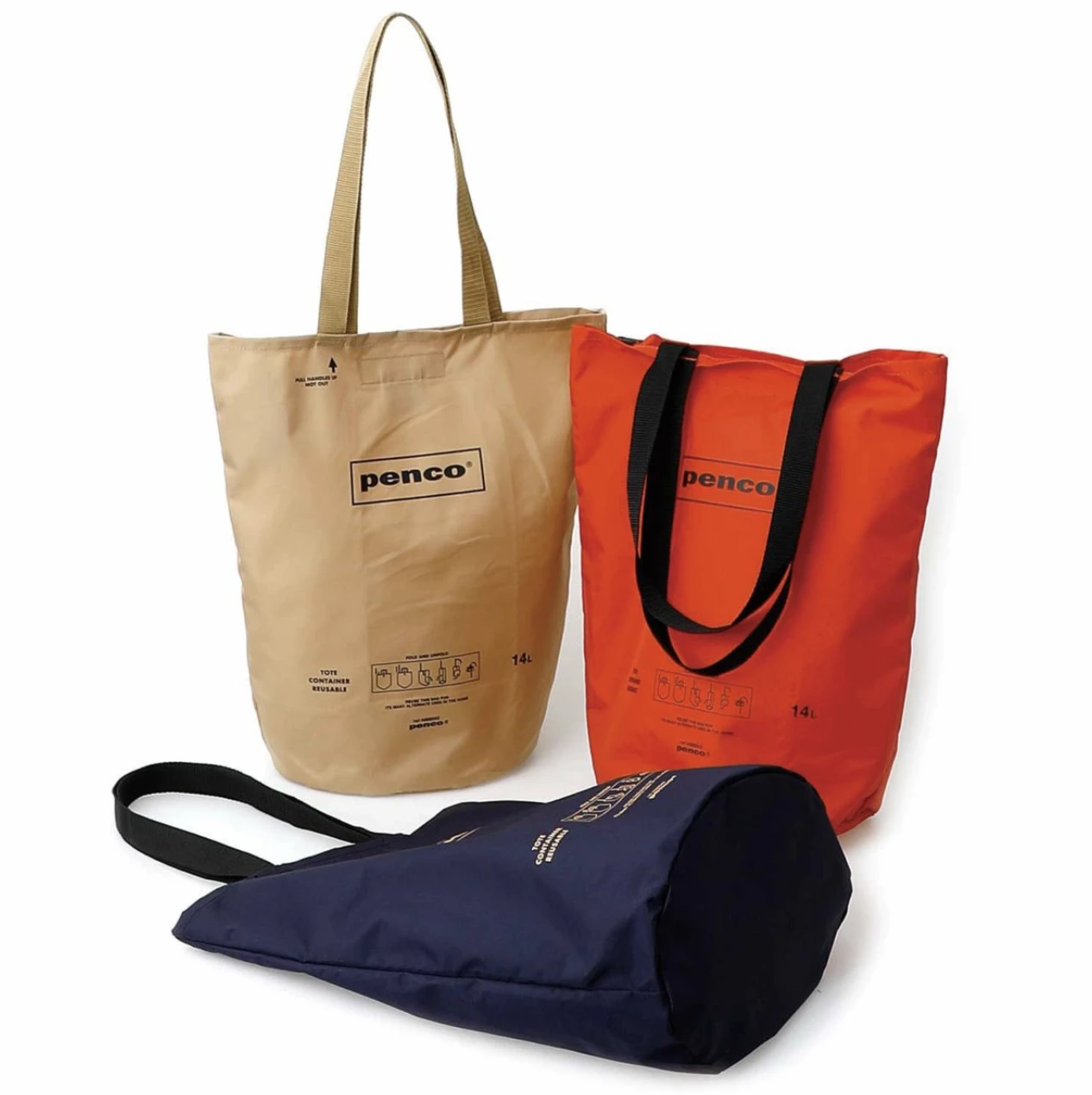 Hightide Penco Bucket Tote Bag in Dark Green 5 Hightide Penco Bucket Tote Bag in Dark Green