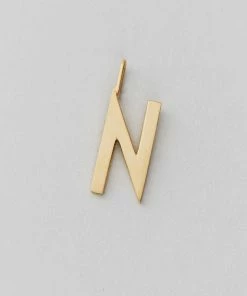 Design Letters 16mm Matt Gold Archetype Initial Charm 39 Design Letters 16mm Matt Gold Archetype Initial Charm