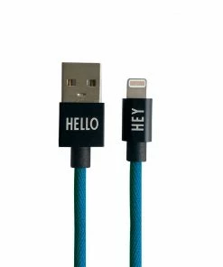 Design Letters 1m Dustyblue Mycable iPhone Cable