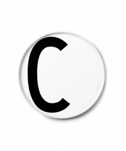 Design Letters White Porcelain Plate 29 Design Letters White Porcelain Plate