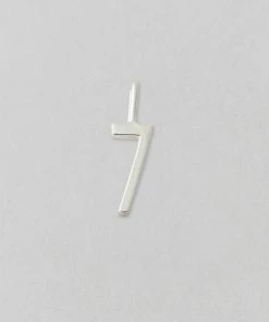 Design Letters 10mm Shiny Silver Lucky Number Charm 17 Design Letters 10mm Shiny Silver Lucky Number Charm