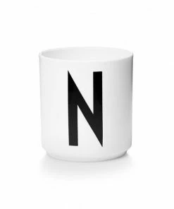 Design Letters White Porcelain Cup