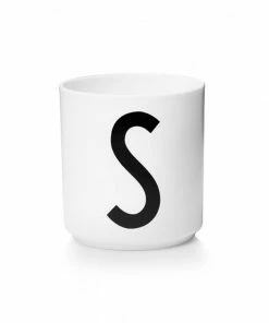 Design Letters White Porcelain Cup