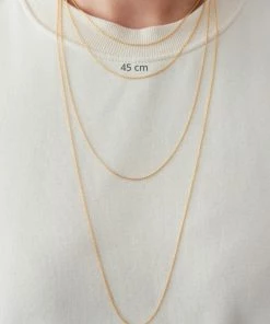 Design Letters 40cm Gold Necklace for charm