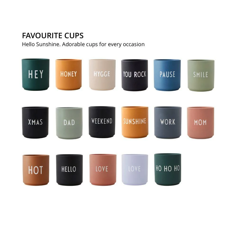 Design Letters Green Occasion Favourite Cup in Hey Print 4 Design Letters Green Occasion Favourite Cup in Hey Print