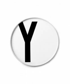 Design Letters White Porcelain Plate 51 Design Letters White Porcelain Plate