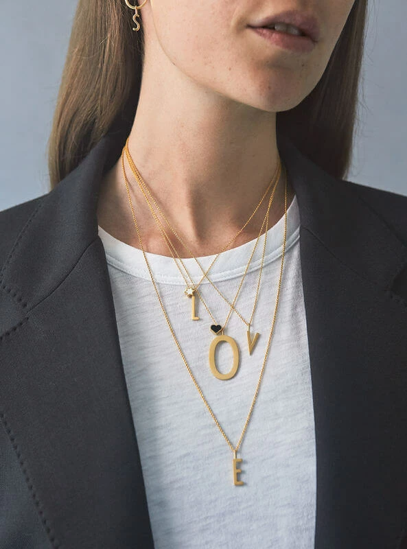 Design Letters 60cm Gold Necklace for charm 5 Design Letters 60cm Gold Necklace for charm