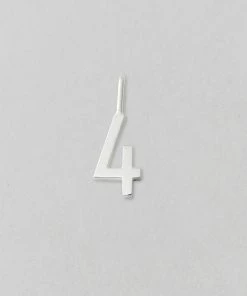 Design Letters 10mm Shiny Silver Lucky Number Charm 14 Design Letters 10mm Shiny Silver Lucky Number Charm