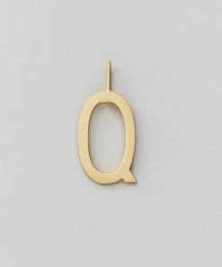 Design Letters 16mm Matt Gold Archetype Initial Charm 42 Design Letters 16mm Matt Gold Archetype Initial Charm