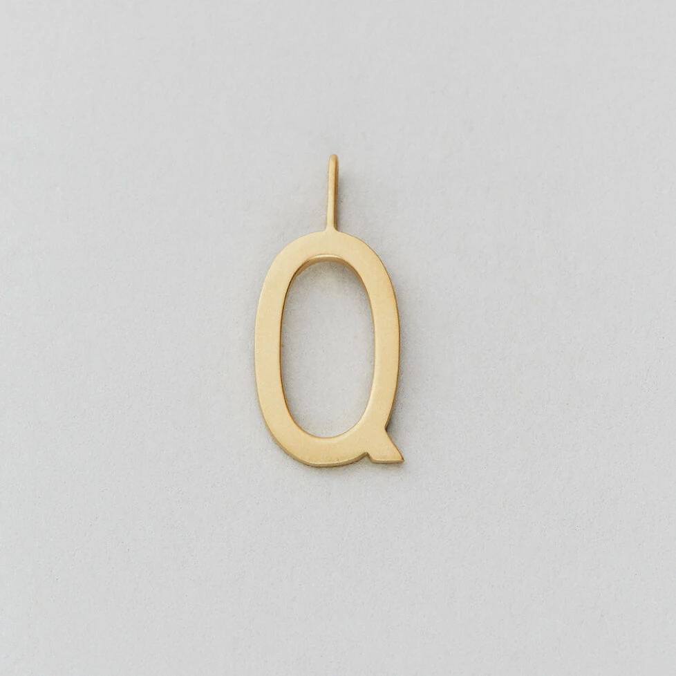Design Letters 16mm Matt Gold Archetype Initial Charm 17 Design Letters 16mm Matt Gold Archetype Initial Charm
