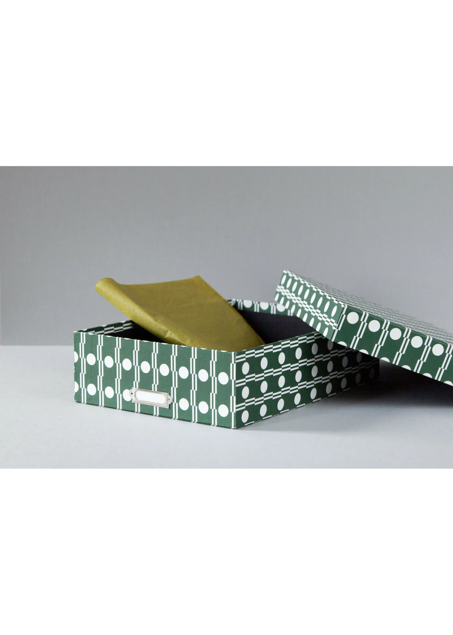 Ola Large Archive Box A4 | Benita Print in Forest Green 2 Ola Large Archive Box A4 | Benita Print in Forest Green