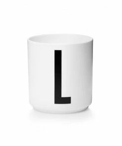 Design Letters White Porcelain Cup