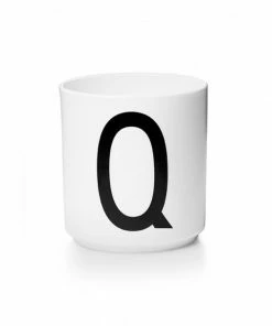 Design Letters White Porcelain Cup