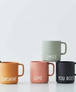 Design Letters Black Favourite Cup with Handle in You Rock Print 6 Design Letters Black Favourite Cup with Handle in You Rock Print