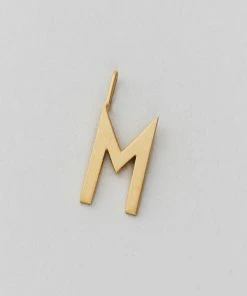 Design Letters 16mm Matt Gold Archetype Initial Charm 38 Design Letters 16mm Matt Gold Archetype Initial Charm