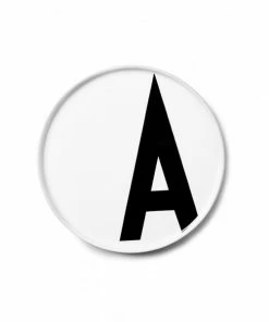 Design Letters White Porcelain Plate