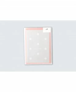 Ola Pack of 6 Snowflake Motif in White on Recycled Grey