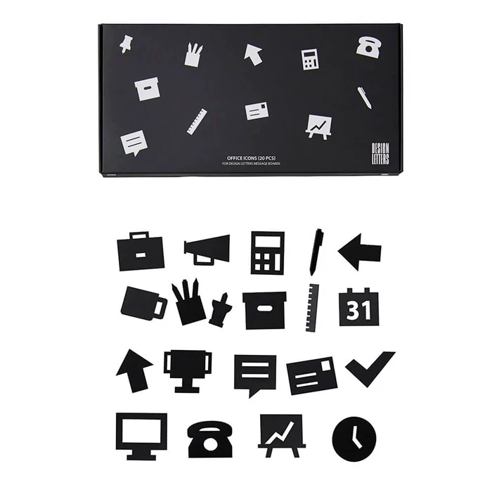 Design Letters Office Icons Black For Message Board 1 Design Letters Office Icons Black For Message Board