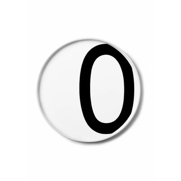 Design Letters White Porcelain Plate 15 Design Letters White Porcelain Plate