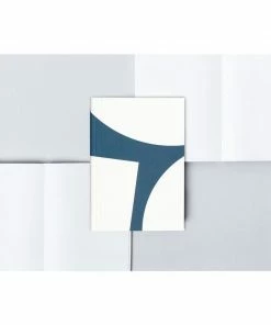 Ola Limited Edition Pocket Layflat Notebook, Blocks Print in Blue / Dotted Pages